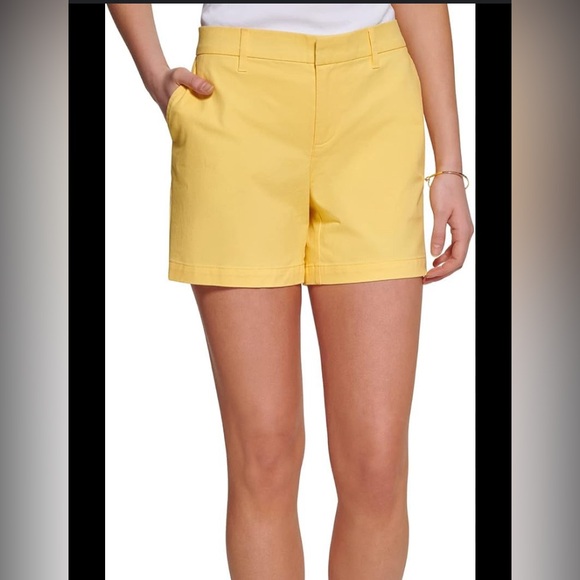 Tommy Hilfiger Yellow Hollywood Bermuda Shorts SZ 10 - Picture 2 of 14